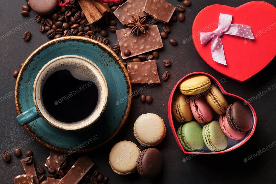 عکس قهوه و شکلات
