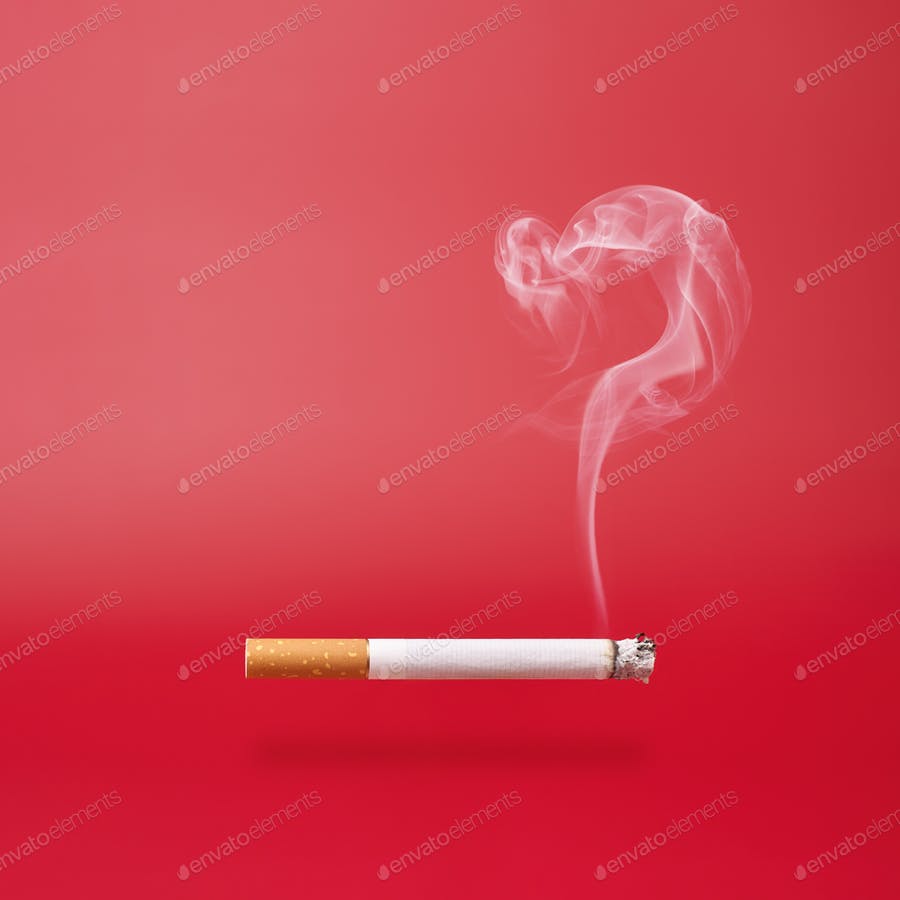 عکس علامت سوال با دود سیگار