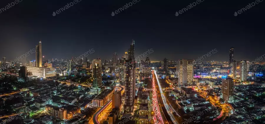 عکس شهر در شب