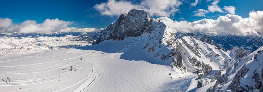 عکس پانوراما کوه آلپس