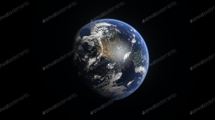 عکس کره زمین با پس زمینه مشکی