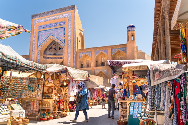 عکس بازار در خیوه
