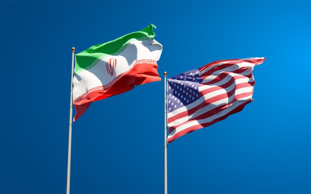 عکس پرچم ایران و امریکا