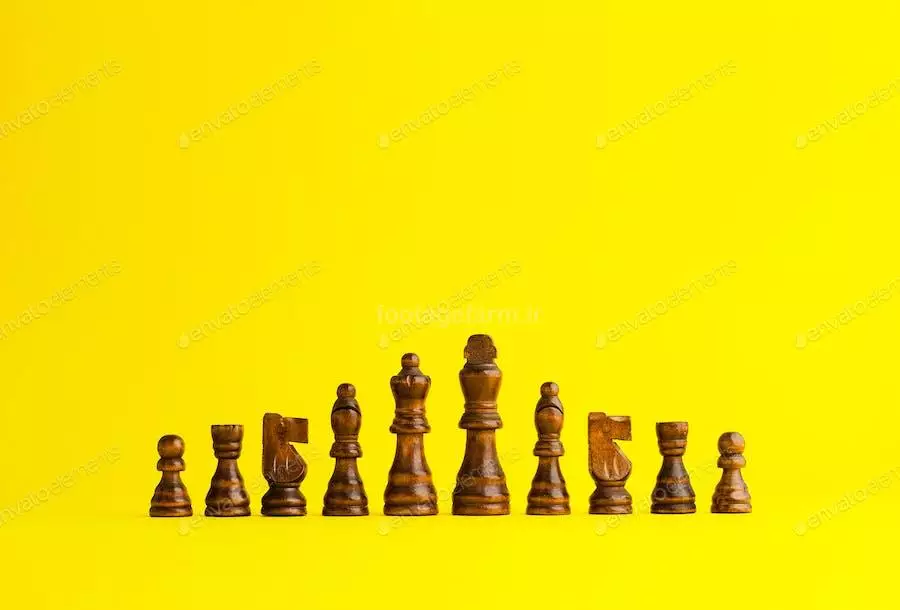 عکس مهره های چوبی شطرنج