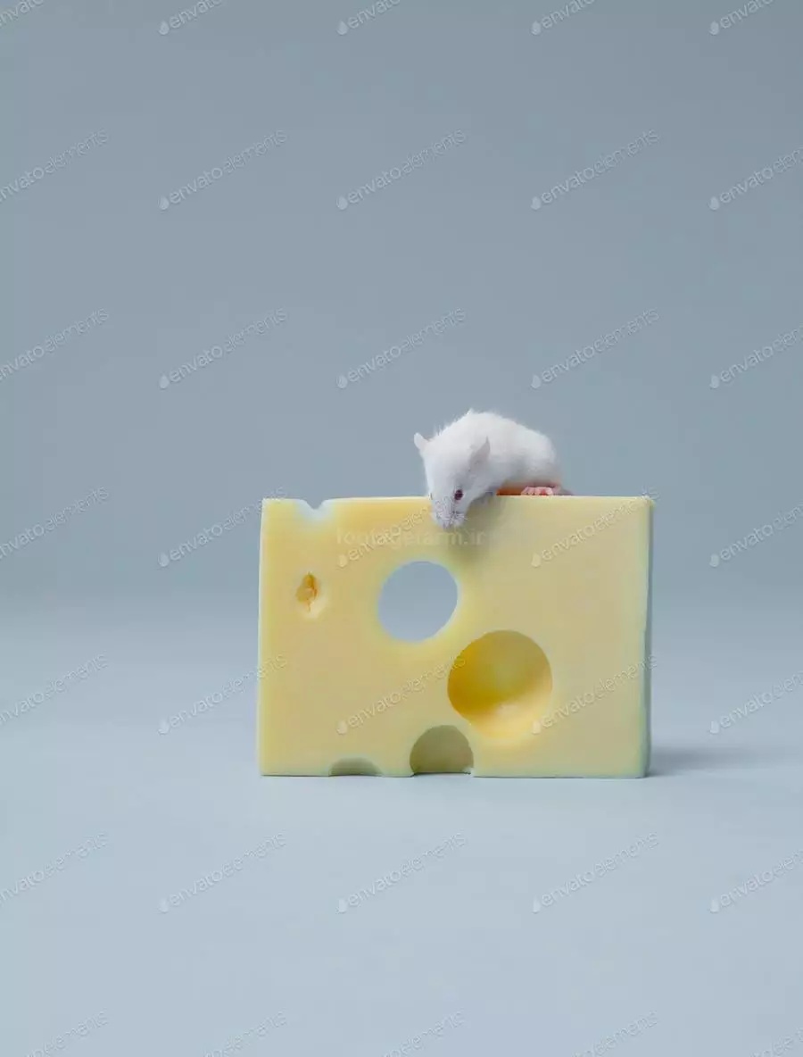 عکس موش روی پنیر