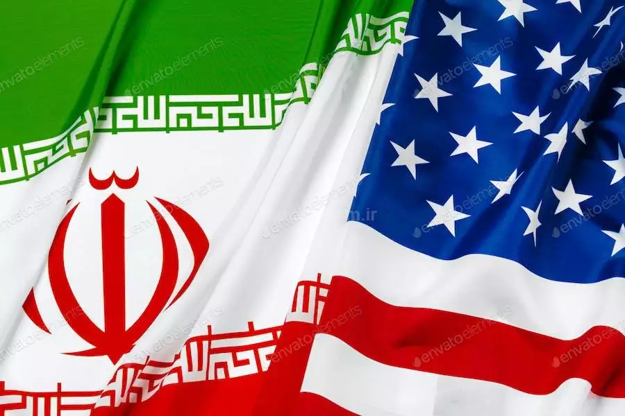 عکس پرچم ایران و آمریکا