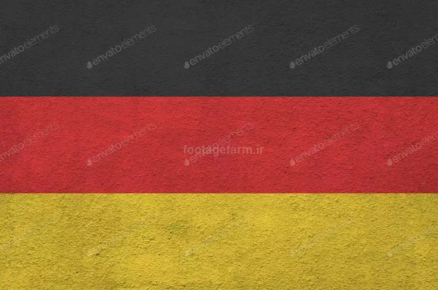 عکس نقاشی پرچم آلمان روی دیوار