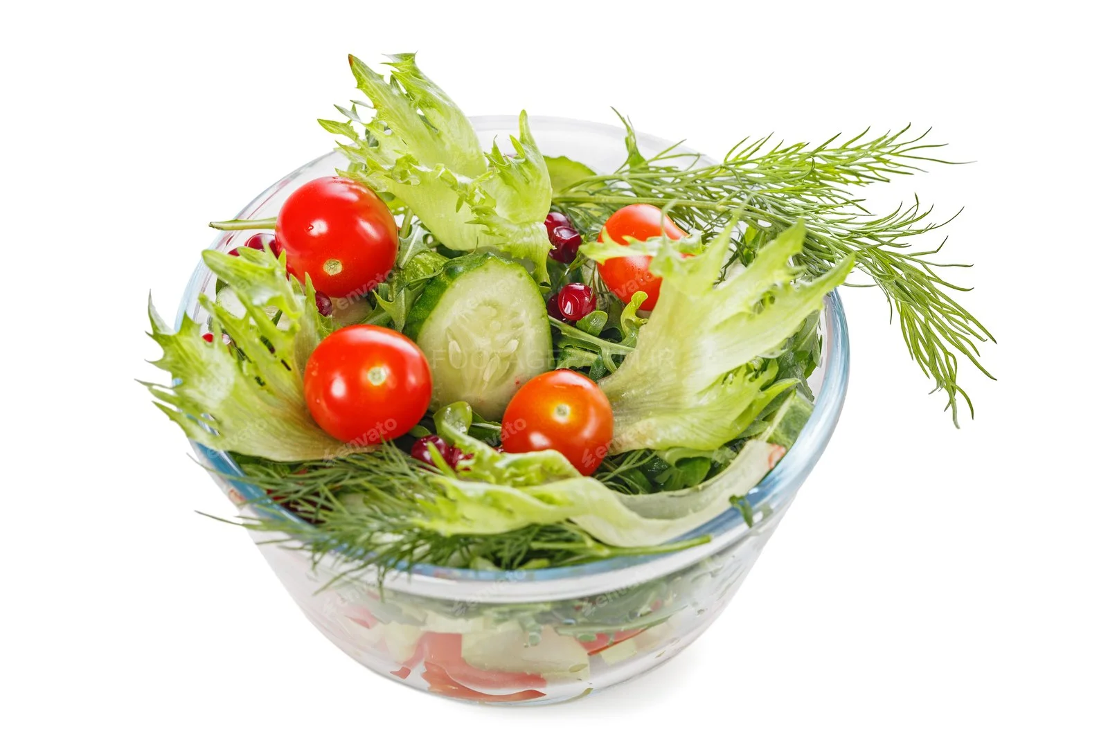 عکس سالاد با سبزیجات تازه